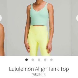 Lululemon Align Tank - Wild Mint - size 6